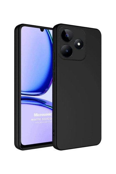 eco port Realme C61 Kılıf First Silikon - Siyah