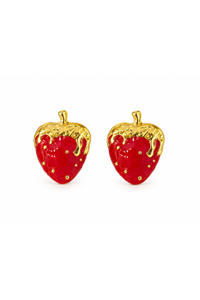 MRK Strawberry Red Earrings