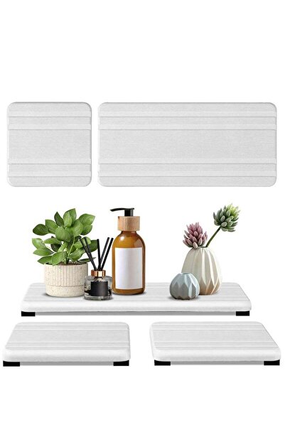 Arabest 3-Piece Water Absorbing Diatomite Stone Tray Set,Instant Dry Sink Coa...