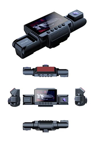 Makrystorm 360 Degree View 4 Channel FHD 1080P Dash Cam Front and Rear Inside...