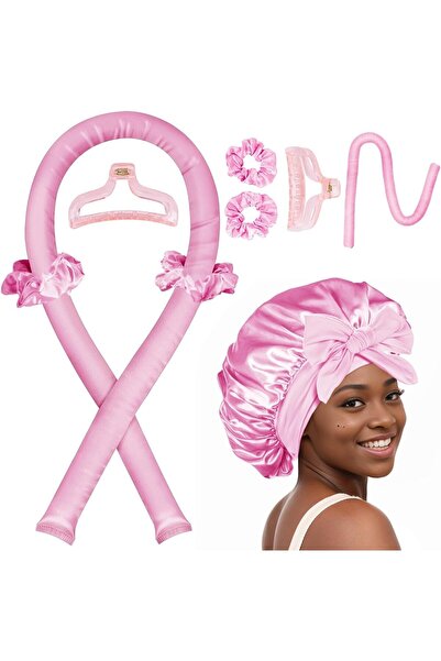 Arabest Heatless Hair Curler,Overnight No Heat Curling Rod Set with Silk Bonn...