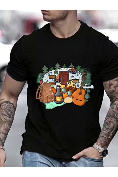 212Wear تي شيرت Cozy Camping Adventure 180G مثالي للرحلات العائلية والنزهات ا...