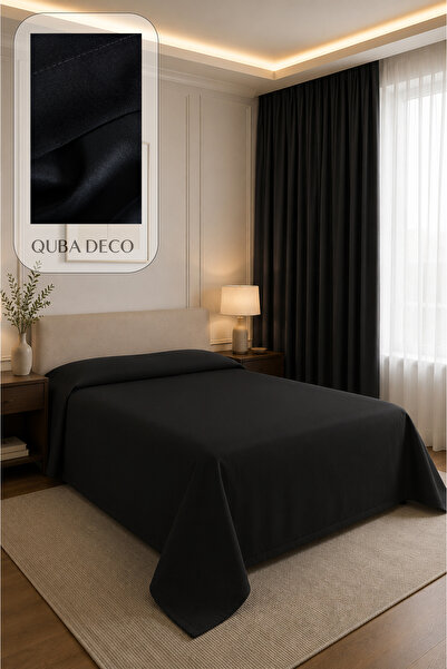 QUBA DECO سرير مزدوج بطبقة واحدة من القماش المخملي لغرفة النوم وغرفة الأطفال ...