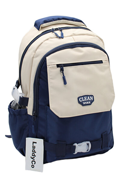 LaddyCo Multi-Compartment Modern School Backpack Unisex School Bag 26011