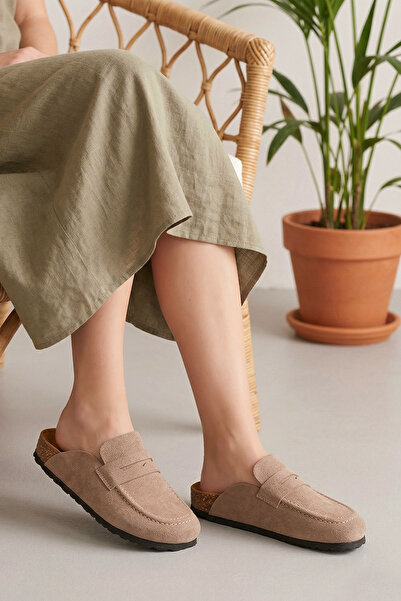 apelles Mink Women's Slippers Leather Powder