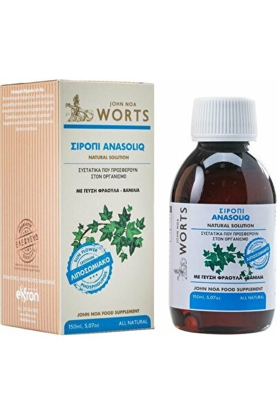 JOHN NOA Worts No2 Σιρόπι Anasoliq με Γεύση Φράουλα-Βανίλια 150ml