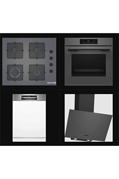 Bosch ANKASTRE GRİ 4 LÜ ANKASTRE SET