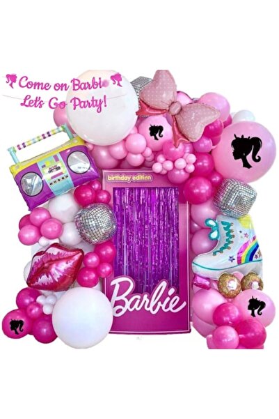 OEM Kit Arcada de Baloane Barbie: 127 Baloane (6 din folie, 118 din latex), B...