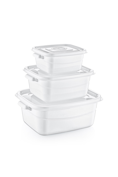 Hobby 3-Piece Rectangular Microfresh Cookware Set (0.5+1+2 L) 1520
