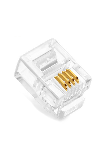 POWERTECH Plug Γραμμής Τηλεφώνου RJ11 6p4c, 100τεμ
