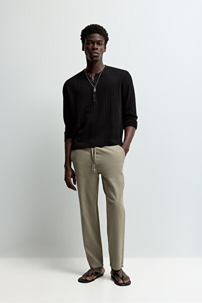 LEFTIES Keten - pamuk jogger pantolon