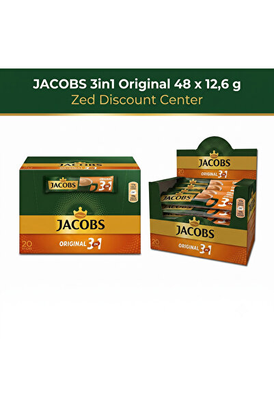 Jacobs 3 în 1 Original 48 x 12.6g PACHET PROMOȚIONAL