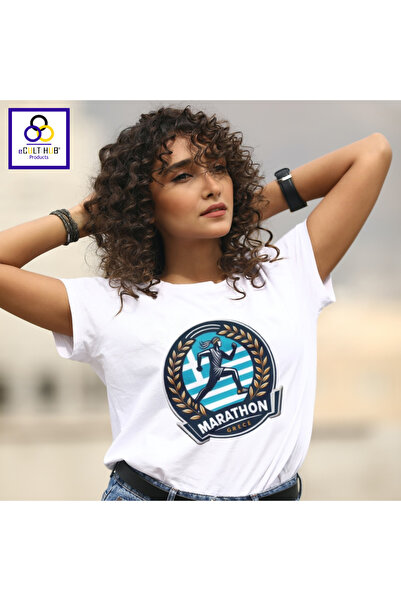 eCult Hub eC T-shirt Marathon 1 - Λευκό