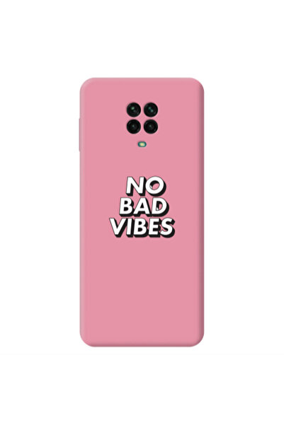 Other Xiaomi Redmi Note 9 Pro No bad vibes Pink Colored Silicone TPU Θήκη