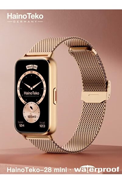 HAINOTEKO -28 Mini Waterproof Smart Watch with AMOLED Display, Bluetooth Call...