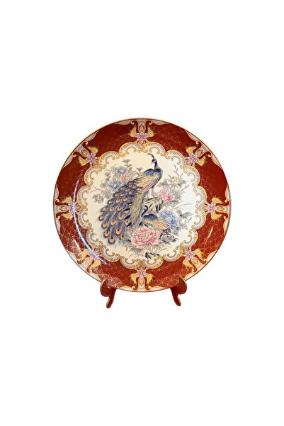 tayfuntufan Japanese Porcelain Decorative Plate 26 cm in Diameter