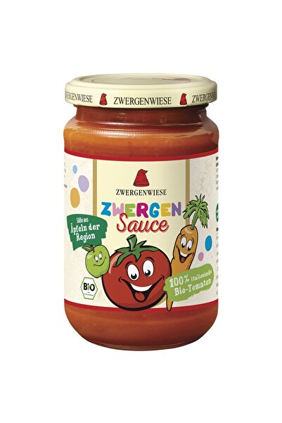Zwergenwiese Sos de tomate pentru copii cu mere si morcovi fara gluten,
