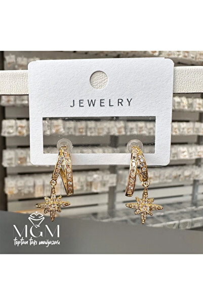 Inure Jewelry Zircon Stone Brass Earrings - Kp00289