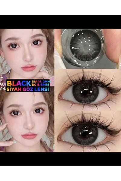 Eyeshop GÖZ LENSİ BLACIK Siyah Tonda Doğal Görünümlü Kulanım suresi 1 yıllıktır.
