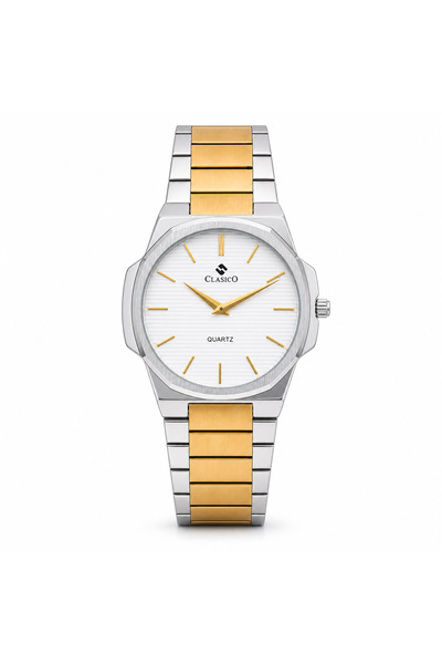 Clasico Aura Men's Premium Slim Quartz Watch - Stainless Steel Strap, Ultra-T...