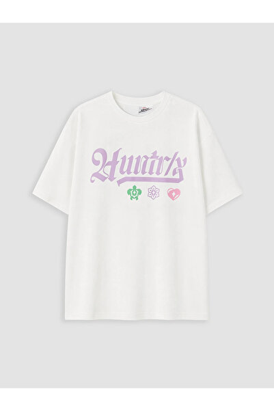 LC Waikiki Lcw Kids White K-Pop Demon Hunters Printed Girls' T-Shirt
