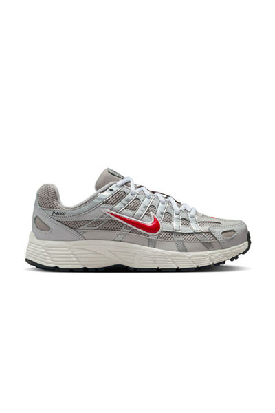 Nike P-6000 Retro Koşu Stili Günlük Spor Ayakkabı Gri / Gümüş / Kırmızı