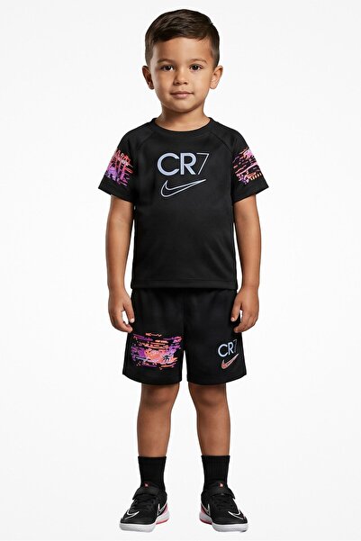 Nike Toddlers Boy 2 Pieces Graphic Print T-Shirt And Shorts Set, Black