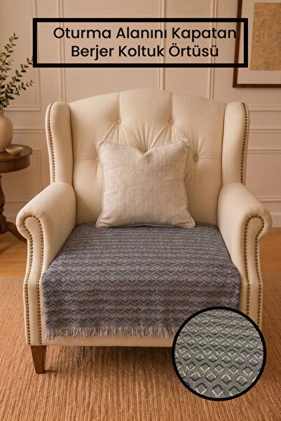 Gizo Home Hsn |   Cotton Single Armchair Cover for Seating |   Non-Slip Armch...