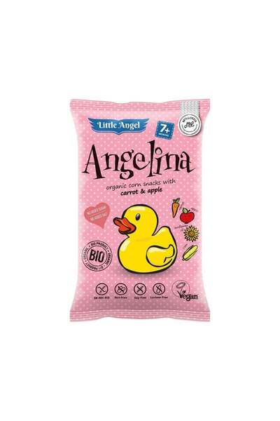 LITTLE ANGEL Little Angel Carrot and Apple Flavored Corn Snacks 30g