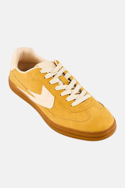 Call it Spring Women Salome Lace Up Casual Shoes, Yellow