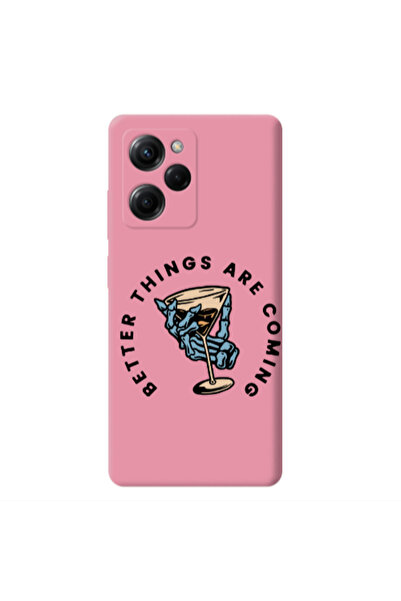 Other Xiaomi Poco X5 Pro Better Things Are Coming Pink Colored Silicone TPU Θήκη