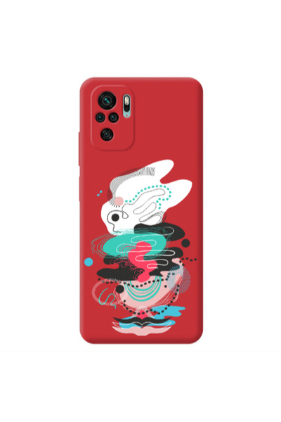 Other Xiaomi Redmi Note 10S Abstract 50 Red Colored Silicone TPU Θήκη