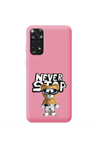 Other Xiaomi Redmi Note 11 4G Never stop Pink Colored Silicone TPU Θήκη
