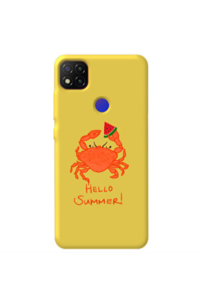 Other Xiaomi Redmi 9c Hello Summer! Yellow Colored Silicone TPU Θήκη