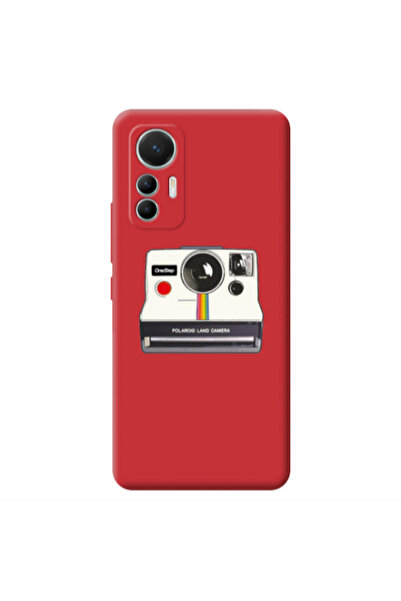Other Xiaomi Mi 12 Lite Polaroid land camera Red Colored Silicone TPU Θήκη