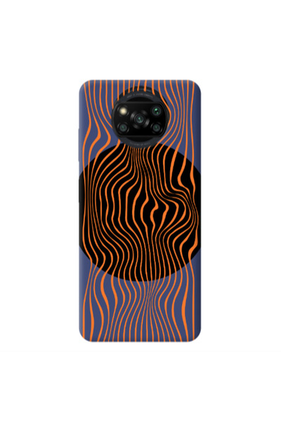 Other Xiaomi Poco X3 /X3 Pro Trapezoidal lines Dark blue Colored Silicone TPU...