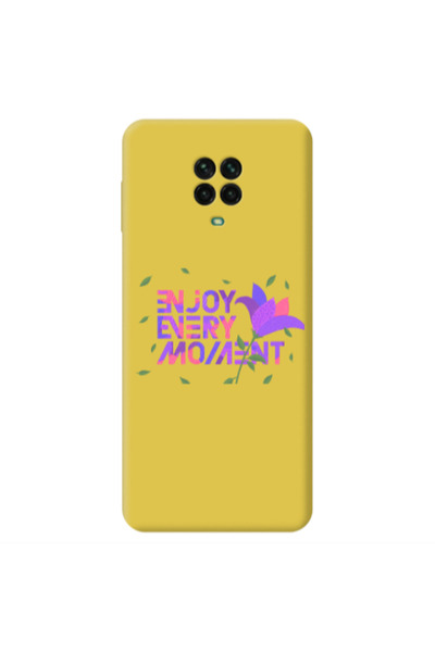Other Xiaomi Redmi Note 9 Pro Enjoy Every Moment Yellow Colored Silicone TPU ...