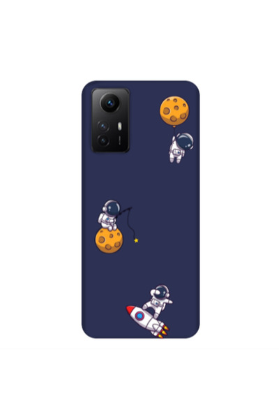 Other Xiaomi Redmi Note 12s Cute astronauts Dark blue Colored Silicone TPU Θήκη