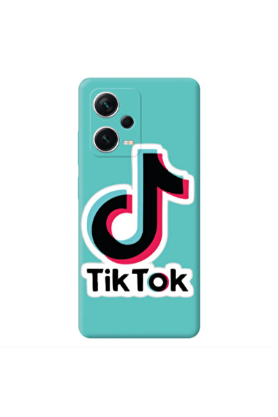 Other Xiaomi Poco X5 Tik Tok Turquoise Colored Silicone TPU Θήκη