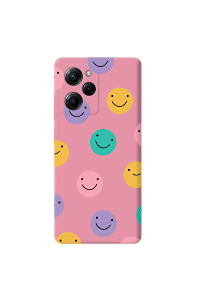 Other Xiaomi Poco X5 Pro Colorful smiles Pink Colored Silicone TPU Θήκη
