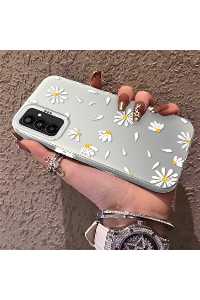 SLIMFELT Samsung Galaxy M23/M13 Uyumlu Yüksek kaliteli ferah papatya çiçek de...
