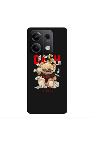 Other Xiaomi Redmi Note 13 5G Cash is king Black Colored Silicone TPU Θήκη