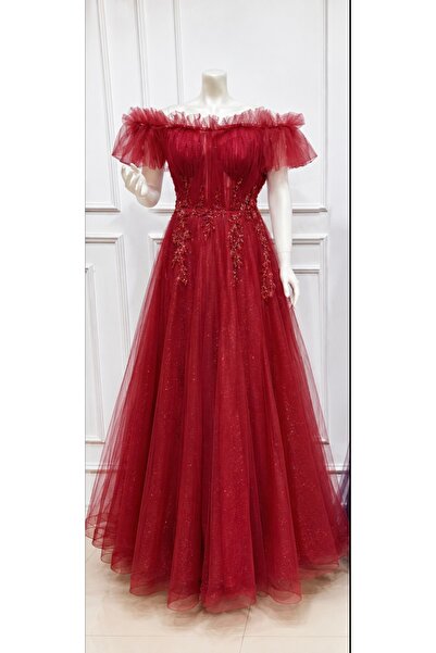 ceneric Elegant Evening Dress Long Puffy Prom Dress Women Wedding Party Gown