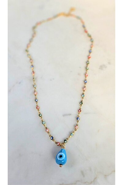 Handmade Κολιέ με αλυσίδα με μάτια