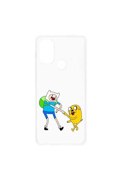 OEM Θήκη συμβατή με Motorola Moto G71 5G Διαφανής Σιλικόνη Adventure Time Χαρ...