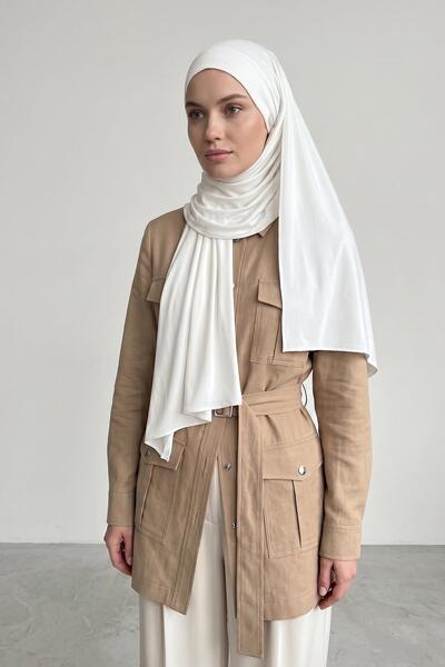 Aisha's Design Practical Combed Cotton Shawl with Headphone and Glasses Entra...