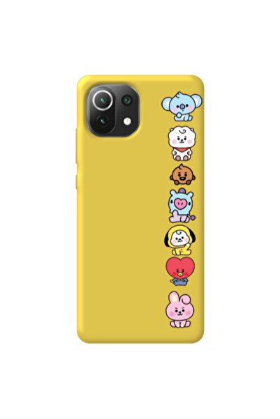 Other Xiaomi Mi 11 Lite Lovely animals Yellow Colored Silicone TPU Θήκη
