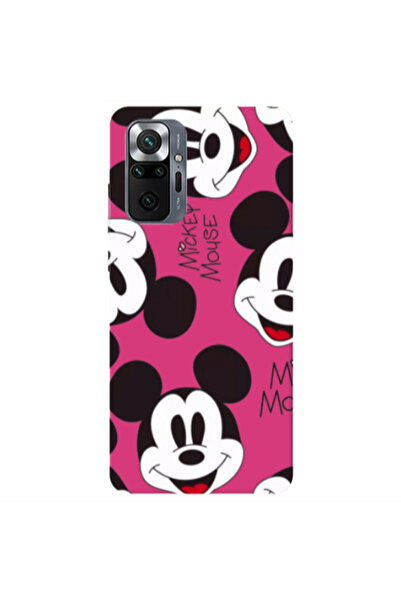 Other Xiaomi Redmi Note 10 Pro 4G Mickey Mouse Fuchsia Colored Silicone TPU Θήκη