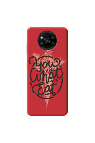 Other Xiaomi Poco X3 /X3 Pro You are What You Eat Red Colored Silicone TPU Θήκη