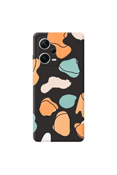 Other Xiaomi Poco X5 Colorful spots Black Colored Silicone TPU Θήκη